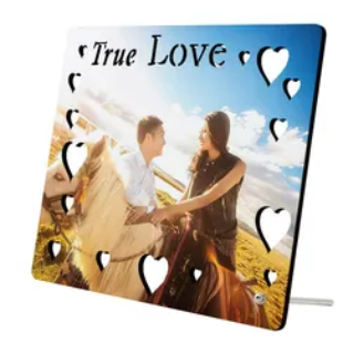 Fashion Shape Digital Design Medium Density Composite Board Material Sublimation Blank Photo Frame